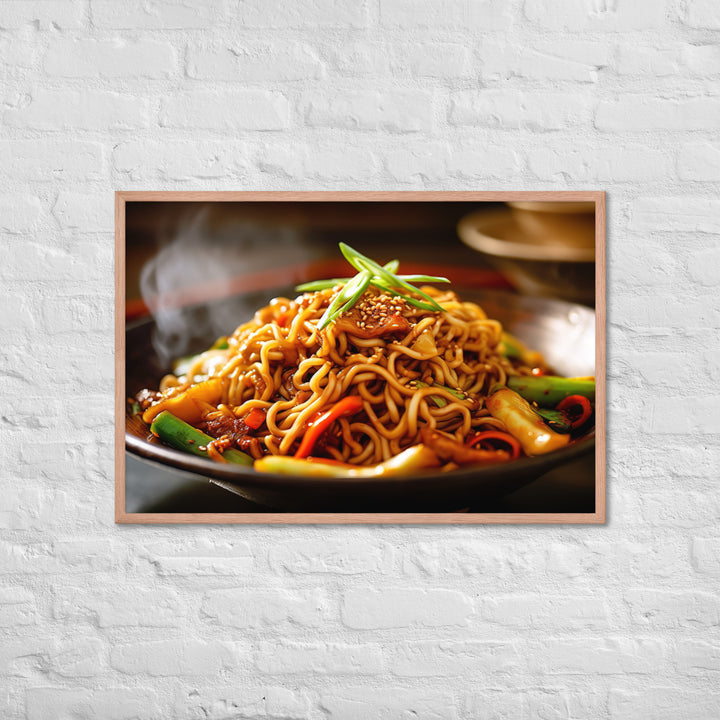 Yakisoba Ramen Framed poster 🤤 from Yumify.AI