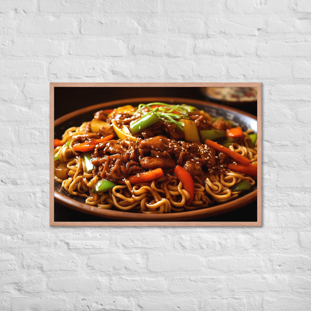 Yakisoba Ramen Framed poster 🤤 from Yumify.AI