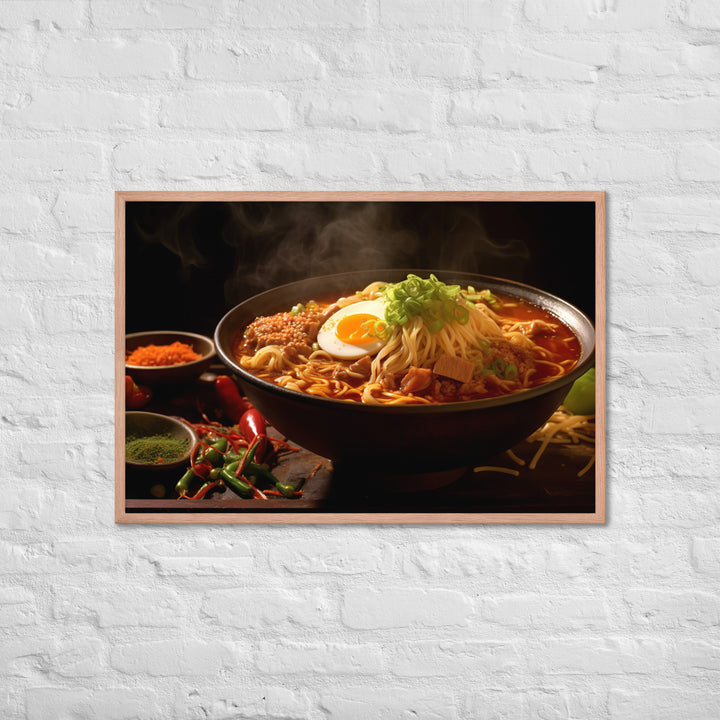 Spicy Ramen Framed poster 🤤 from Yumify.AI