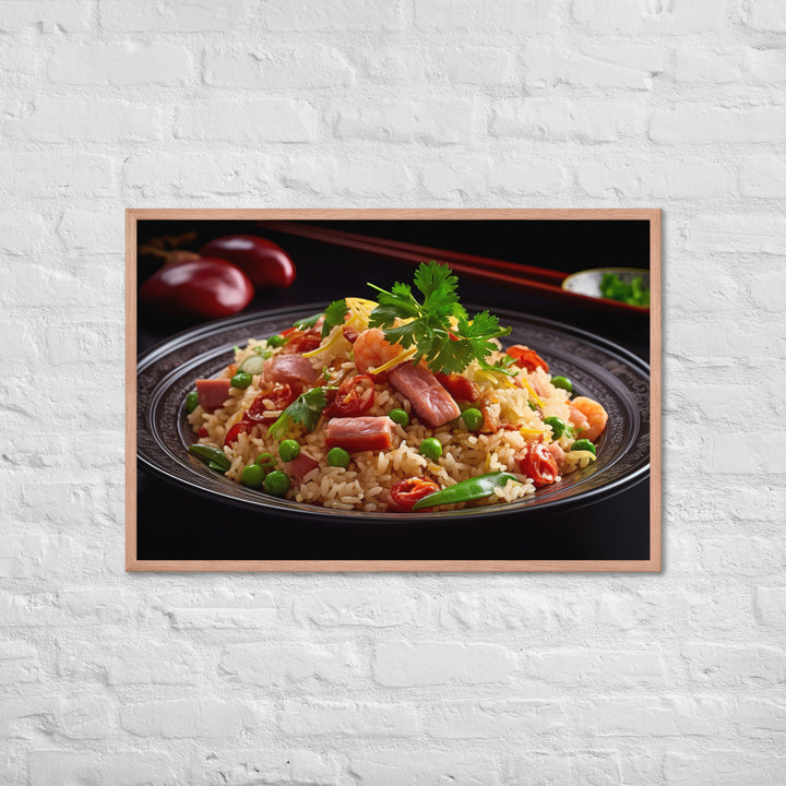 Yangzhou Fried Rice Framed poster 🤤 from Yumify.AI