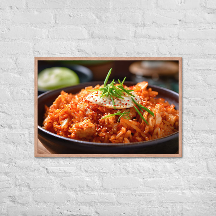 Kimchi Fried Rice Framed poster 🤤 from Yumify.AI