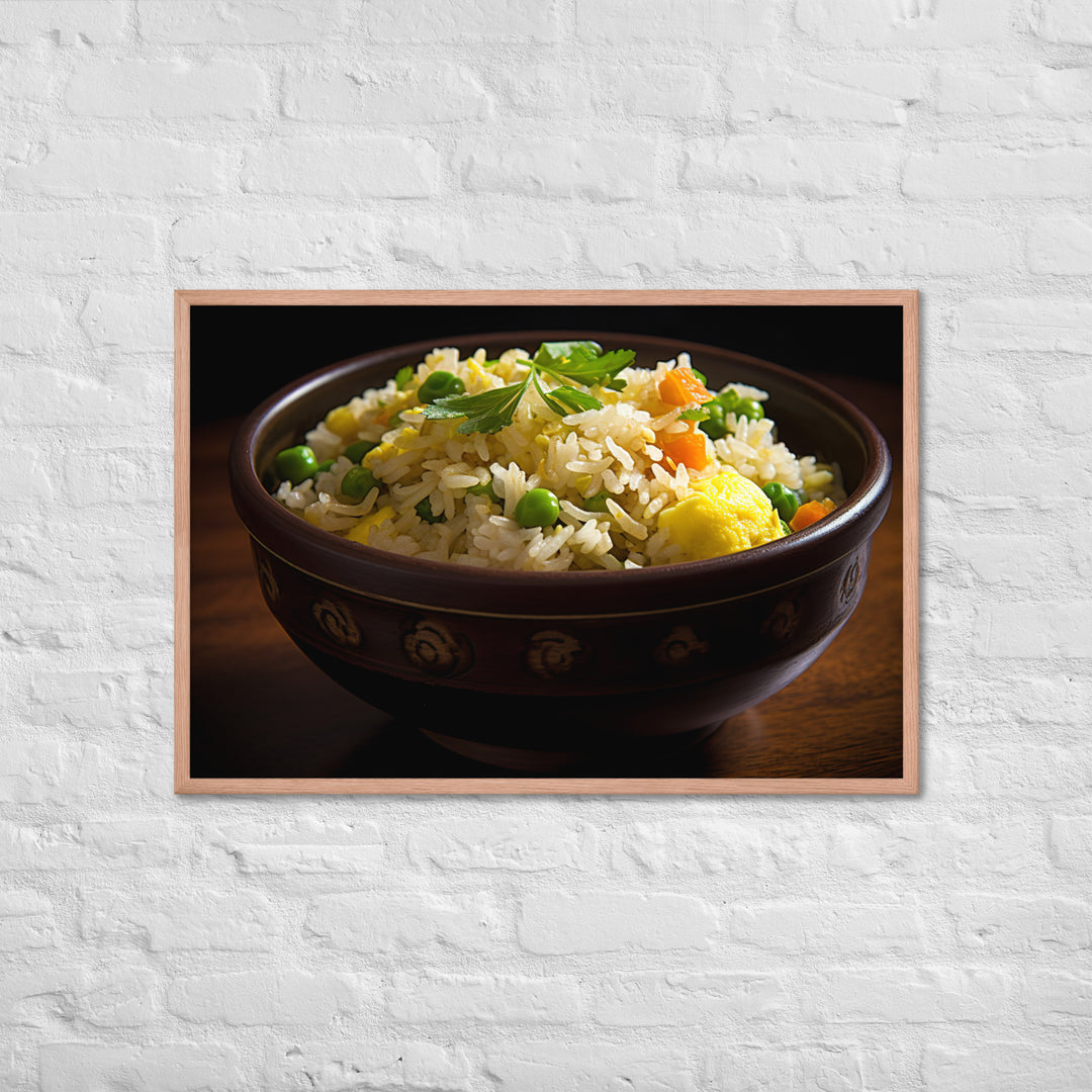 Egg Fried Rice Framed poster 🤤 from Yumify.AI