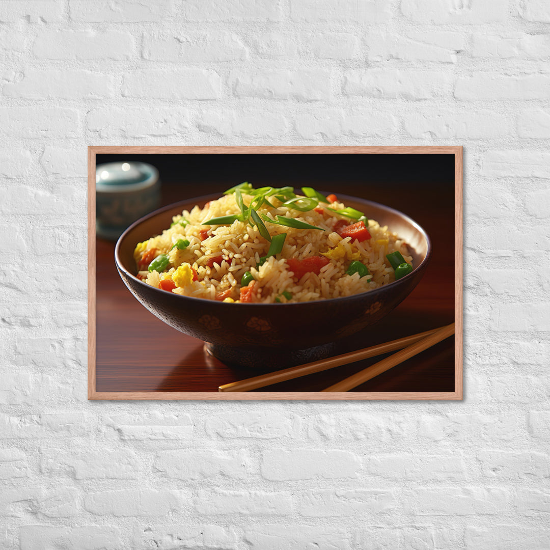 Egg Fried Rice Framed poster 🤤 from Yumify.AI