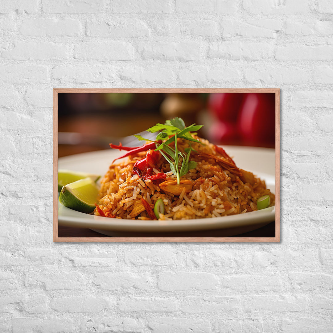 Crab Fried Rice Framed poster 🤤 from Yumify.AI