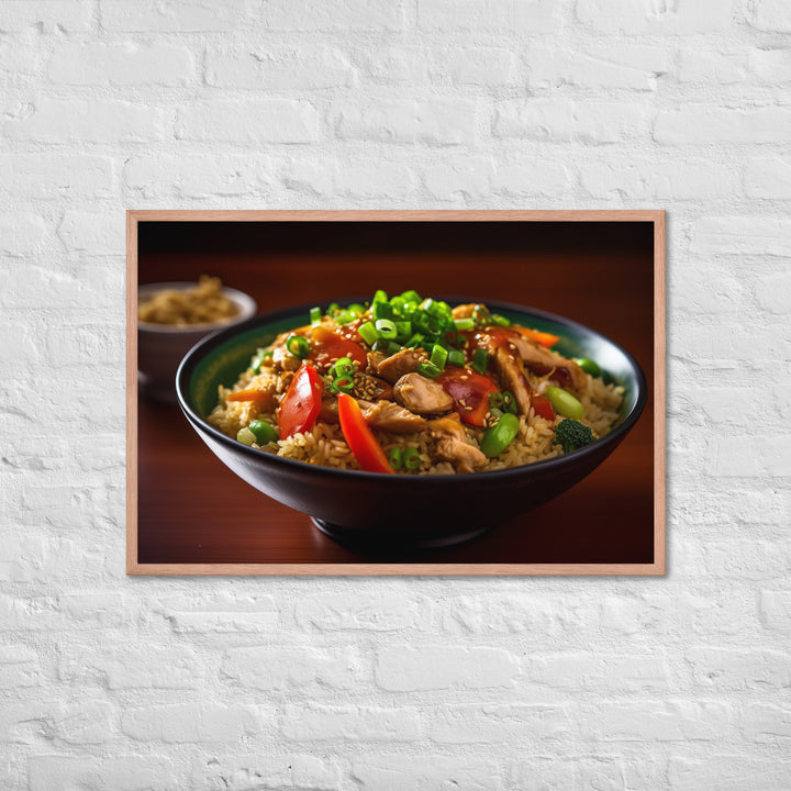 Chicken Fried Rice Framed poster 🤤 from Yumify.AI