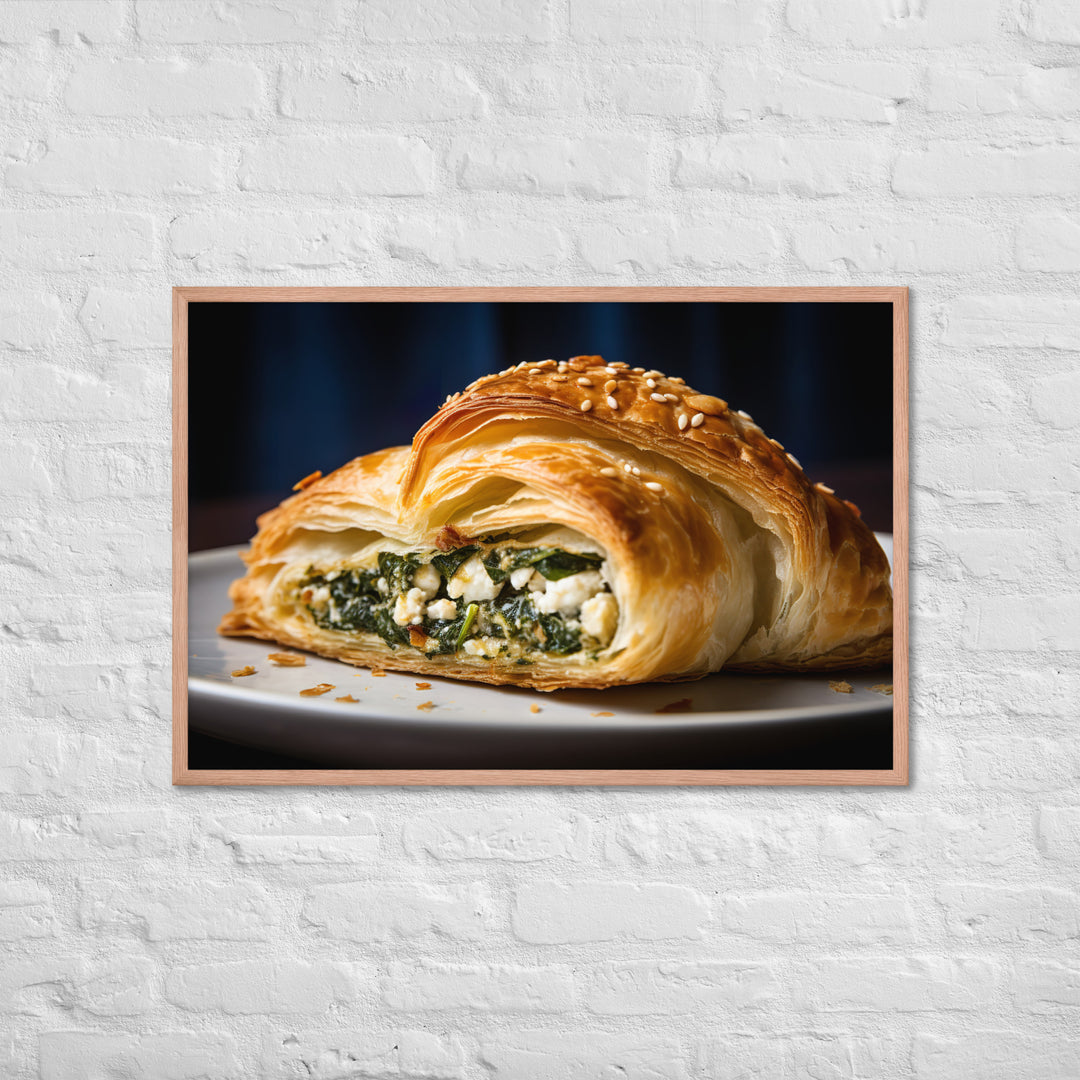 Spinach and Feta Croissant Framed poster 🤤 from Yumify.AI