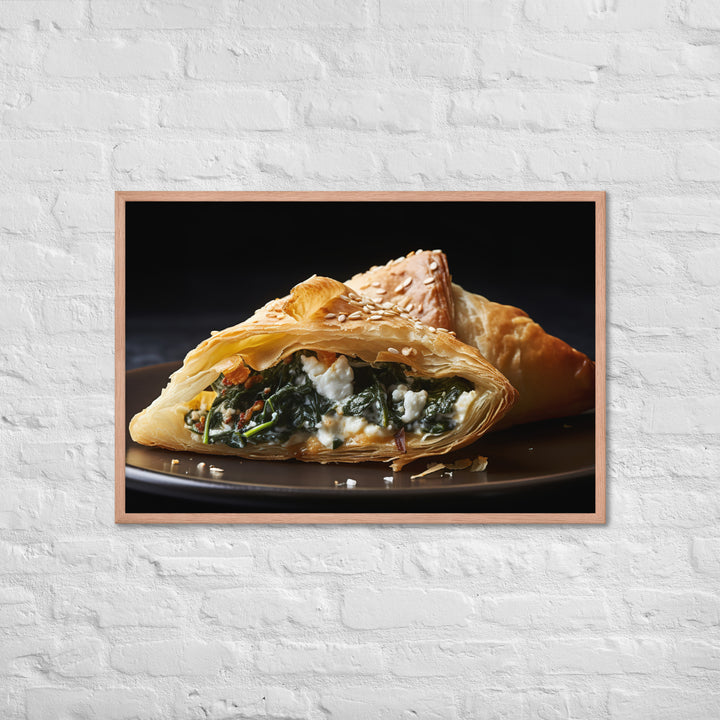 Spinach and Feta Croissant Framed poster 🤤 from Yumify.AI