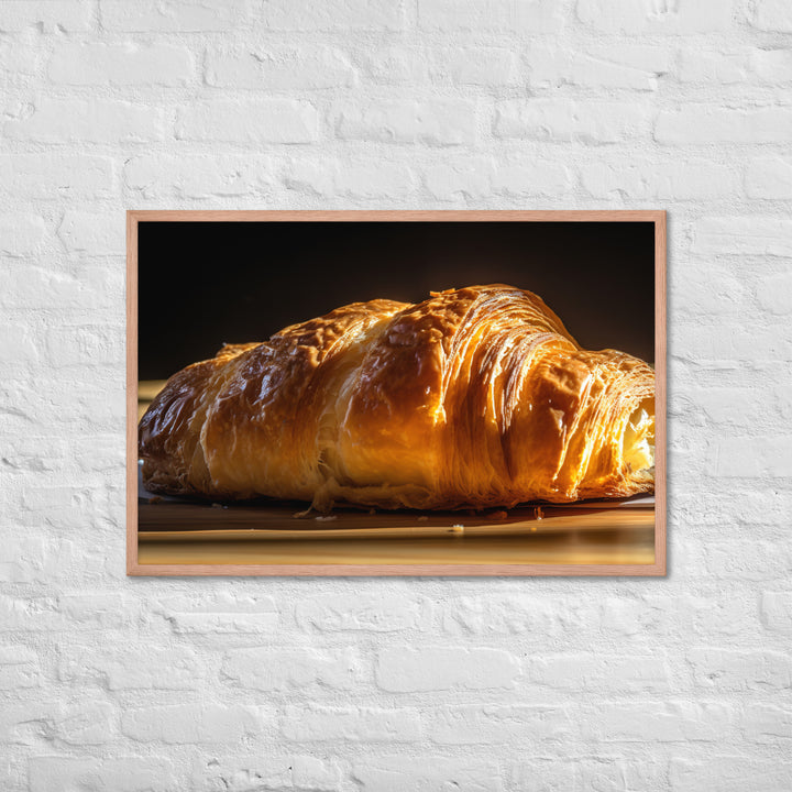 Plain Croissant Framed poster 🤤 from Yumify.AI