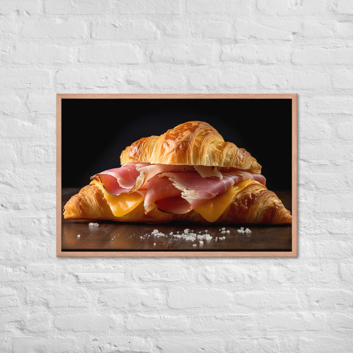 Ham and Cheese Croissant Framed poster 🤤 from Yumify.AI