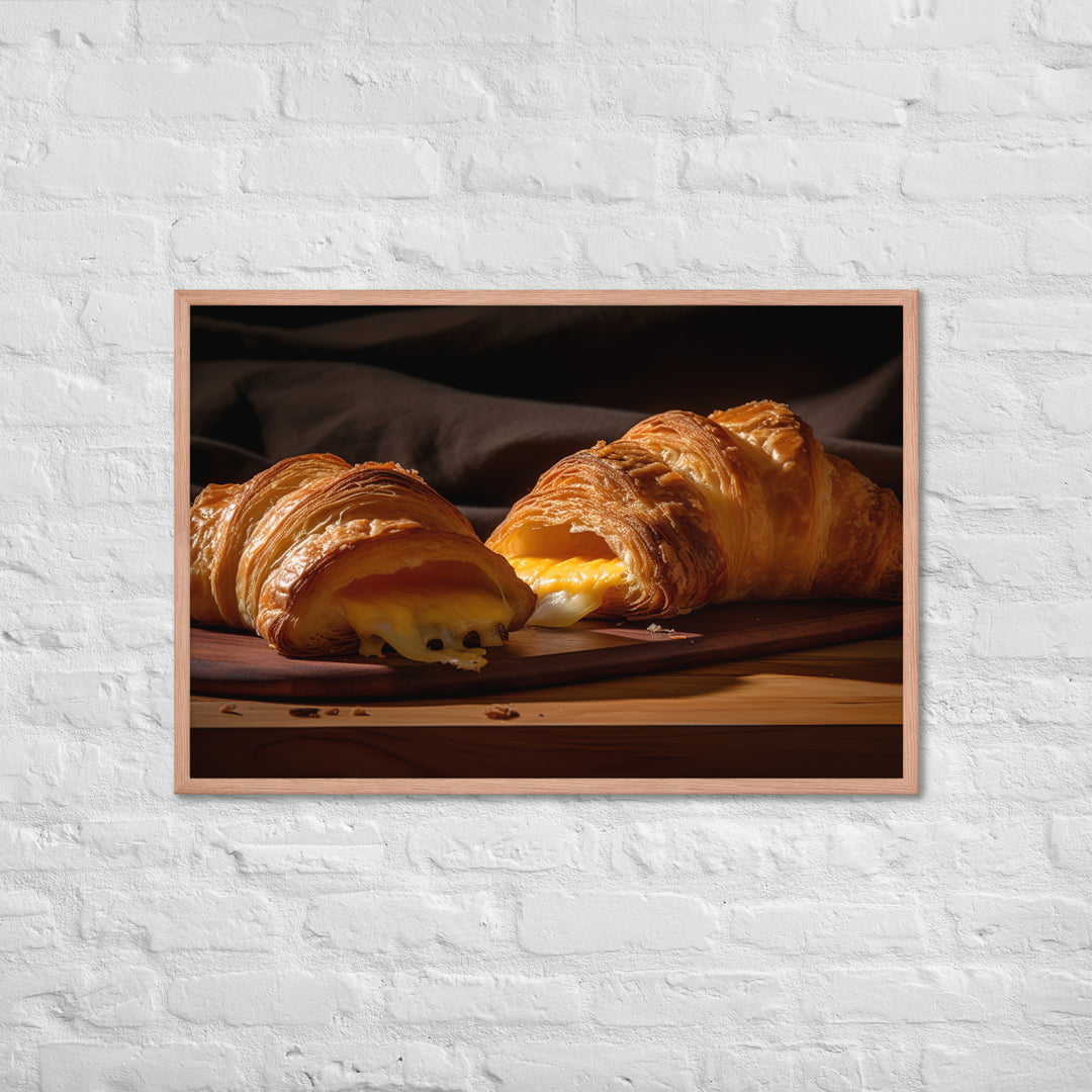 Cheese Croissant Framed poster 🤤 from Yumify.AI