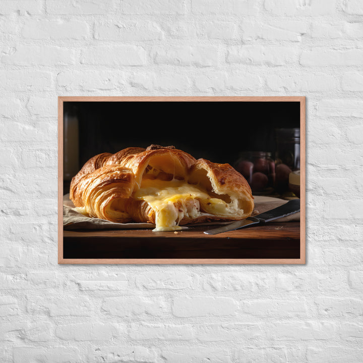 Cheese Croissant Framed poster 🤤 from Yumify.AI