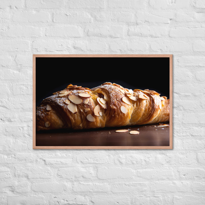 Almond Croissant Framed poster 🤤 from Yumify.AI