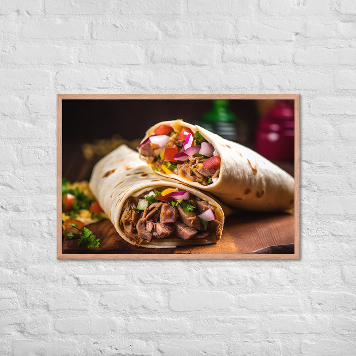 Shawarma Delights Framed poster 🤤 from Yumify.AI