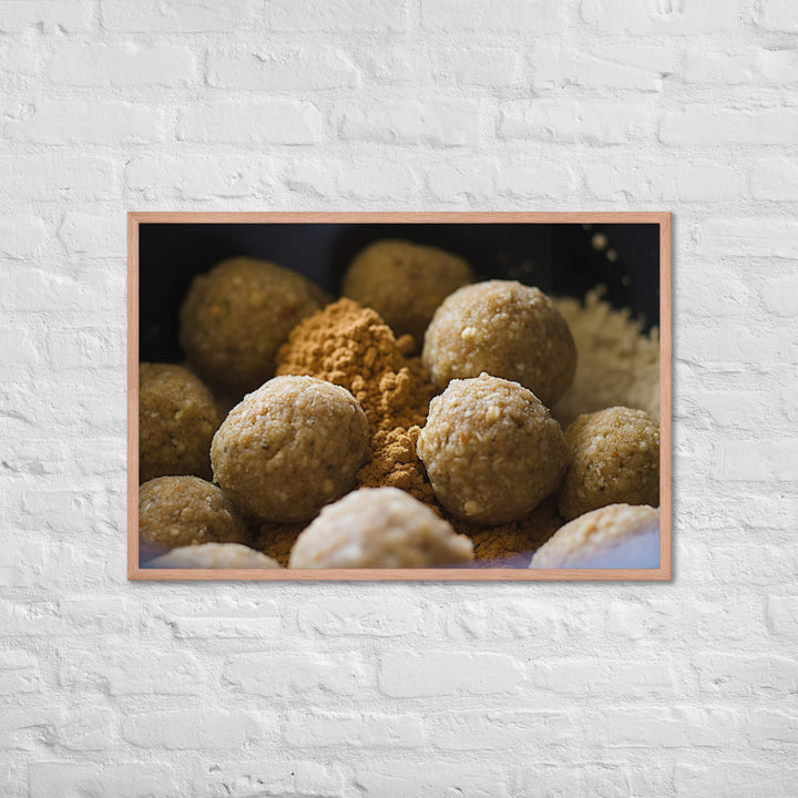 Traditional Falafel Recipe Framed poster 🤤 from Yumify.AI