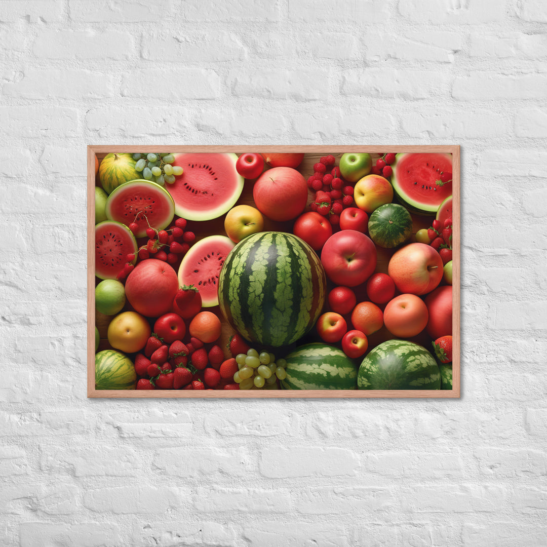 Watermelon Fruitscape Framed poster 🤤 from Yumify.AI