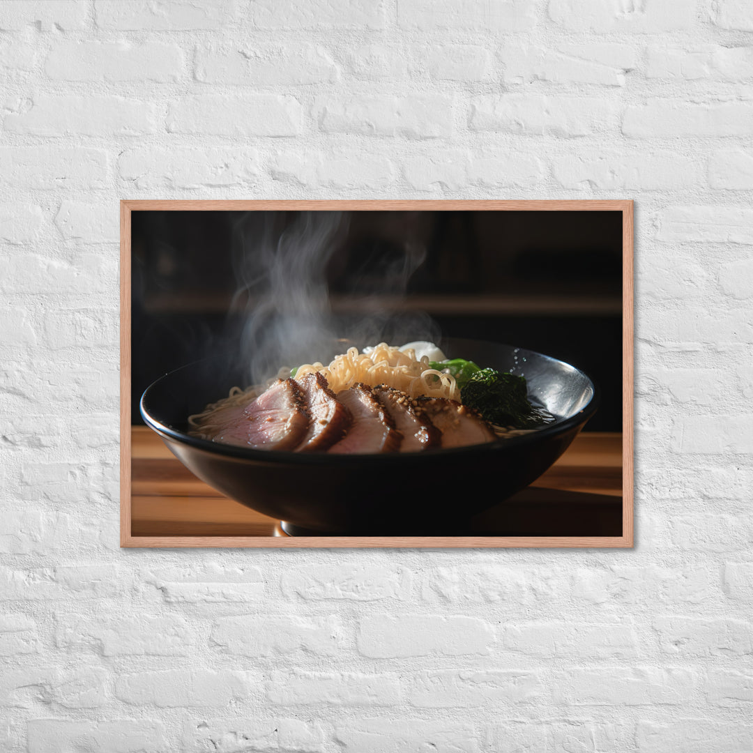 Steamy Pork Ramen Framed poster 🤤 from Yumify.AI