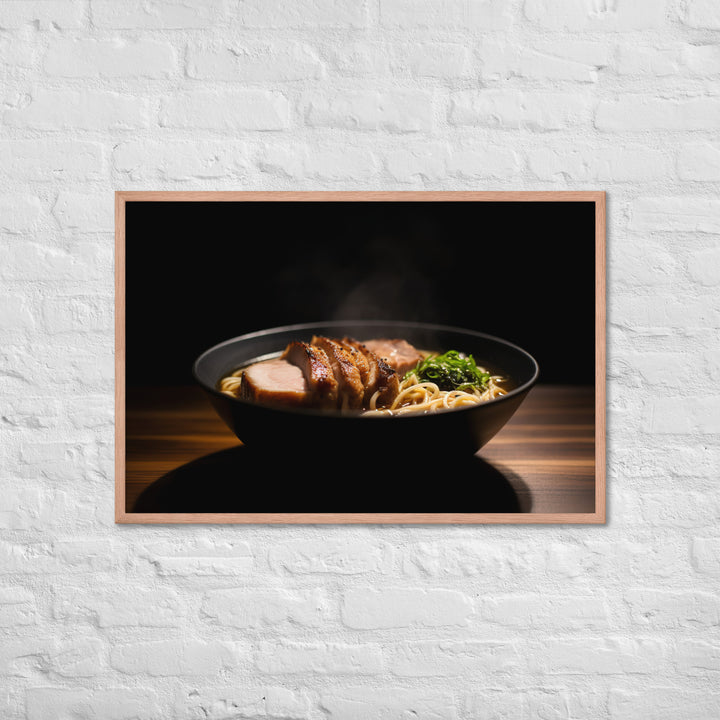 Steamy Pork Ramen Framed poster 🤤 from Yumify.AI