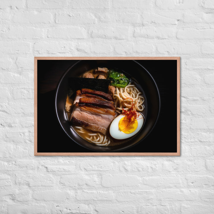 Pork Belly Ramen Framed poster 🤤 from Yumify.AI