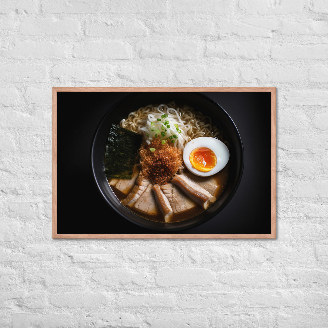 Pork Belly Ramen Framed poster 🤤 from Yumify.AI
