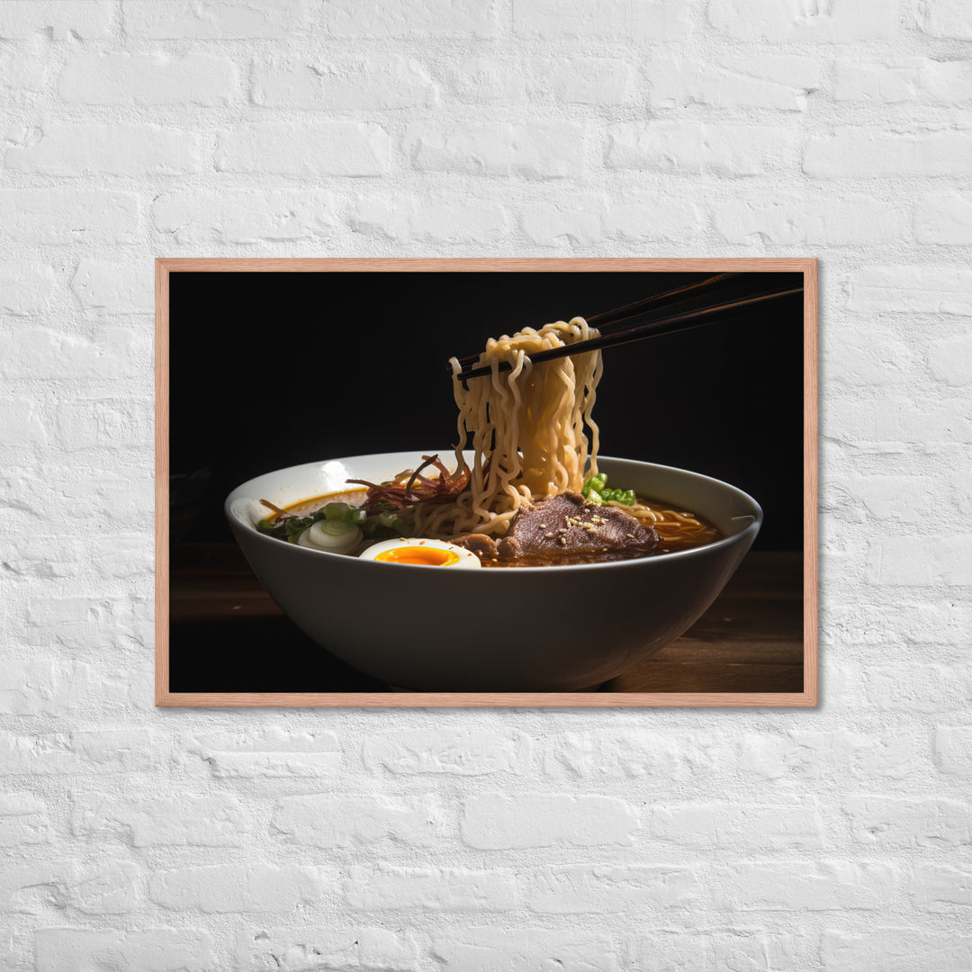 Beef Ramen Framed poster 🤤 from Yumify.AI