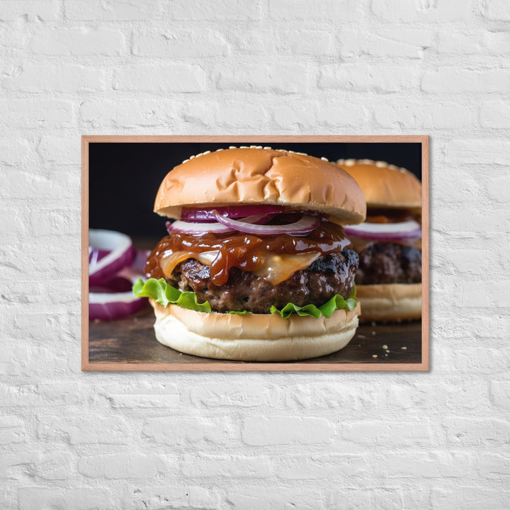 BBQ Burgers Framed poster 🤤 from Yumify.AI