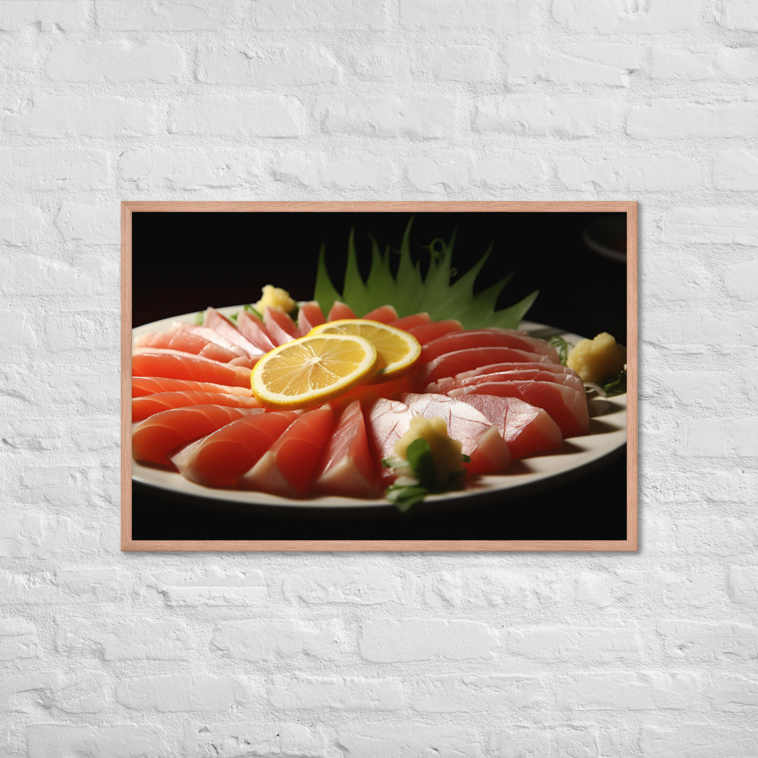 Sashimi Framed poster 🤤 from Yumify.AI