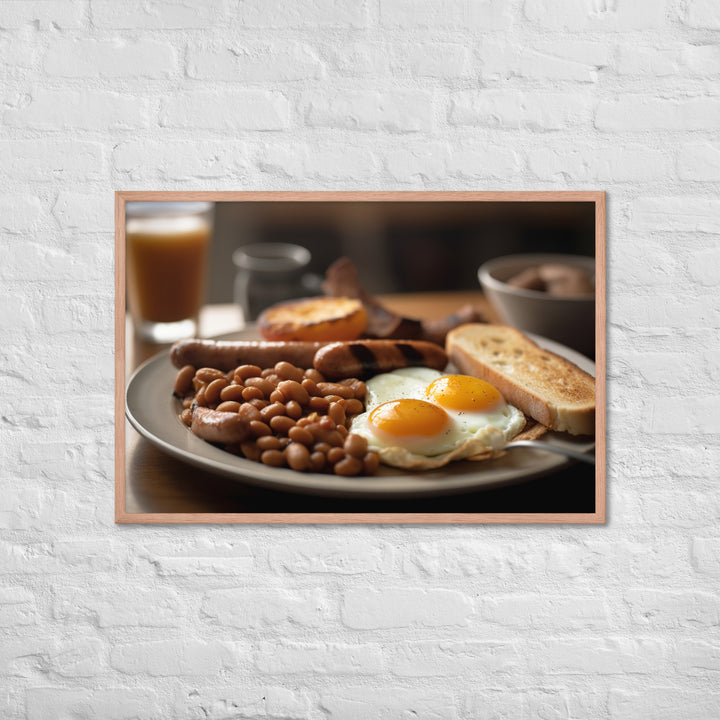 English Breakfast Framed poster 🤤 from Yumify.AI