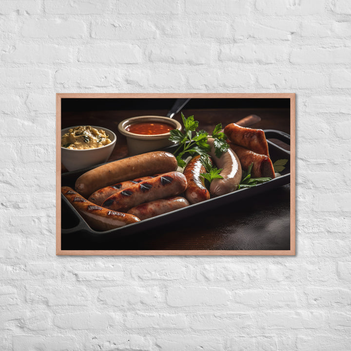 Sausage Sampler Framed poster 🤤 from Yumify.AI