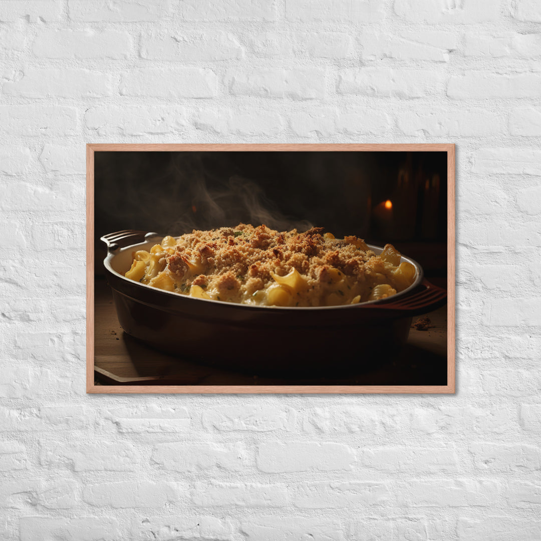 Baked Sausage and Cheese Casserole Framed poster 🤤 from Yumify.AI