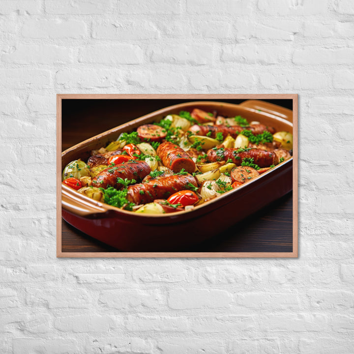 Sausage Casserole Framed poster 🤤 from Yumify.AI