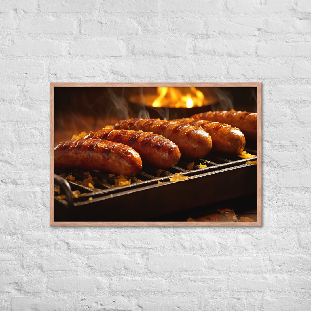 Roasted Sausage Framed poster 🤤 from Yumify.AI