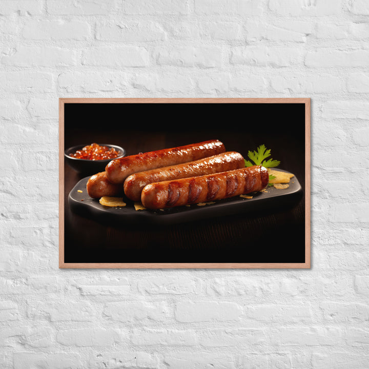 Roasted Sausage Framed poster 🤤 from Yumify.AI