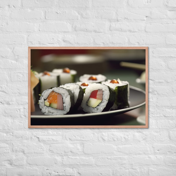 Sushi Rolls Framed poster 🤤 from Yumify.AI