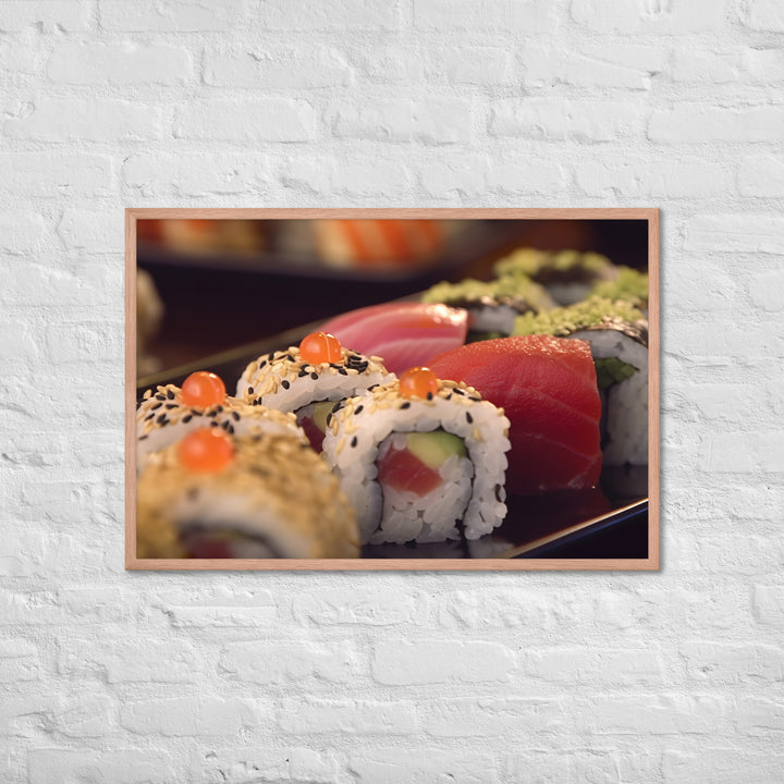 Sushi Rolls Framed poster 🤤 from Yumify.AI