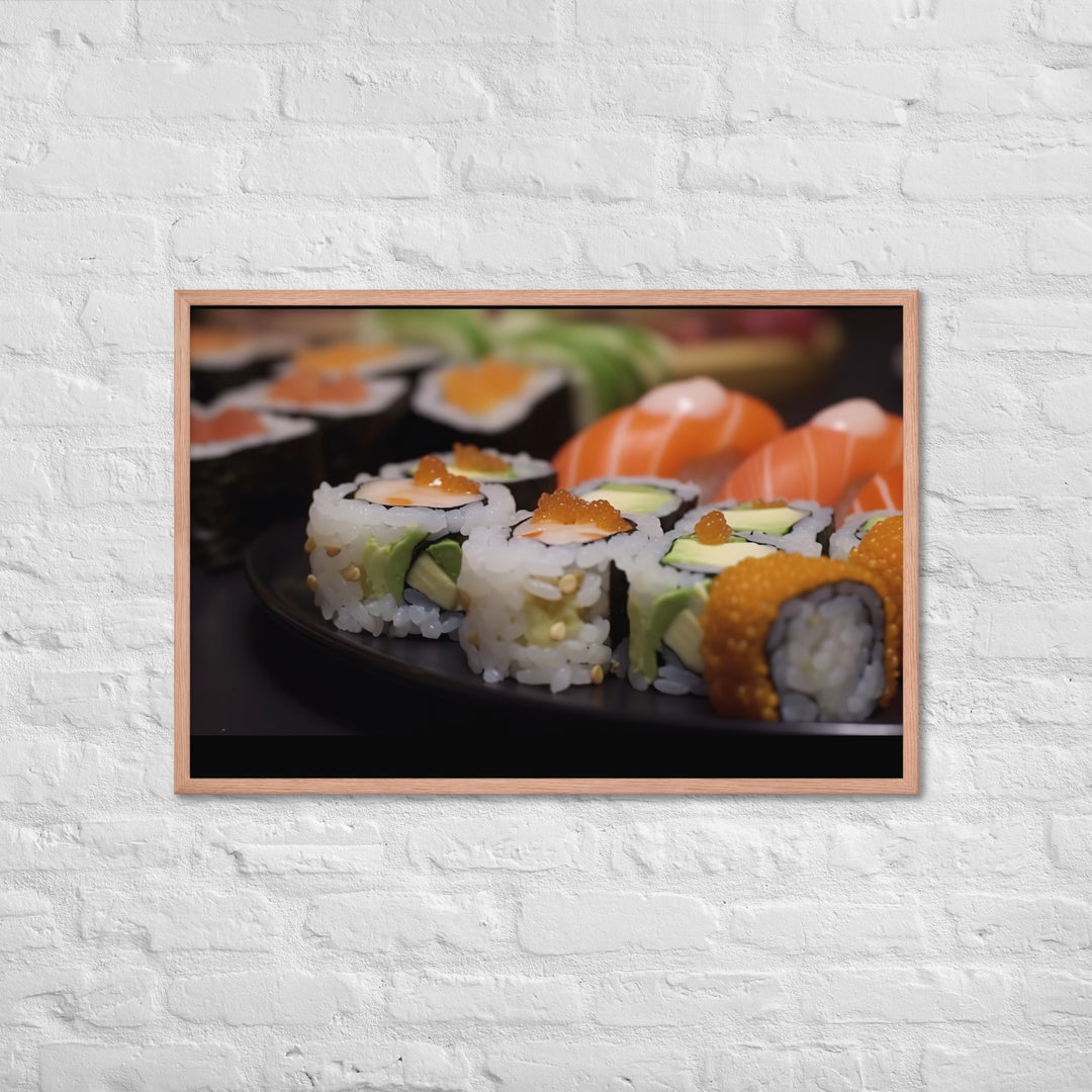 Sushi Rolls Framed poster 🤤 from Yumify.AI