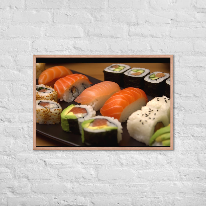 Sushi Rolls Framed poster 🤤 from Yumify.AI