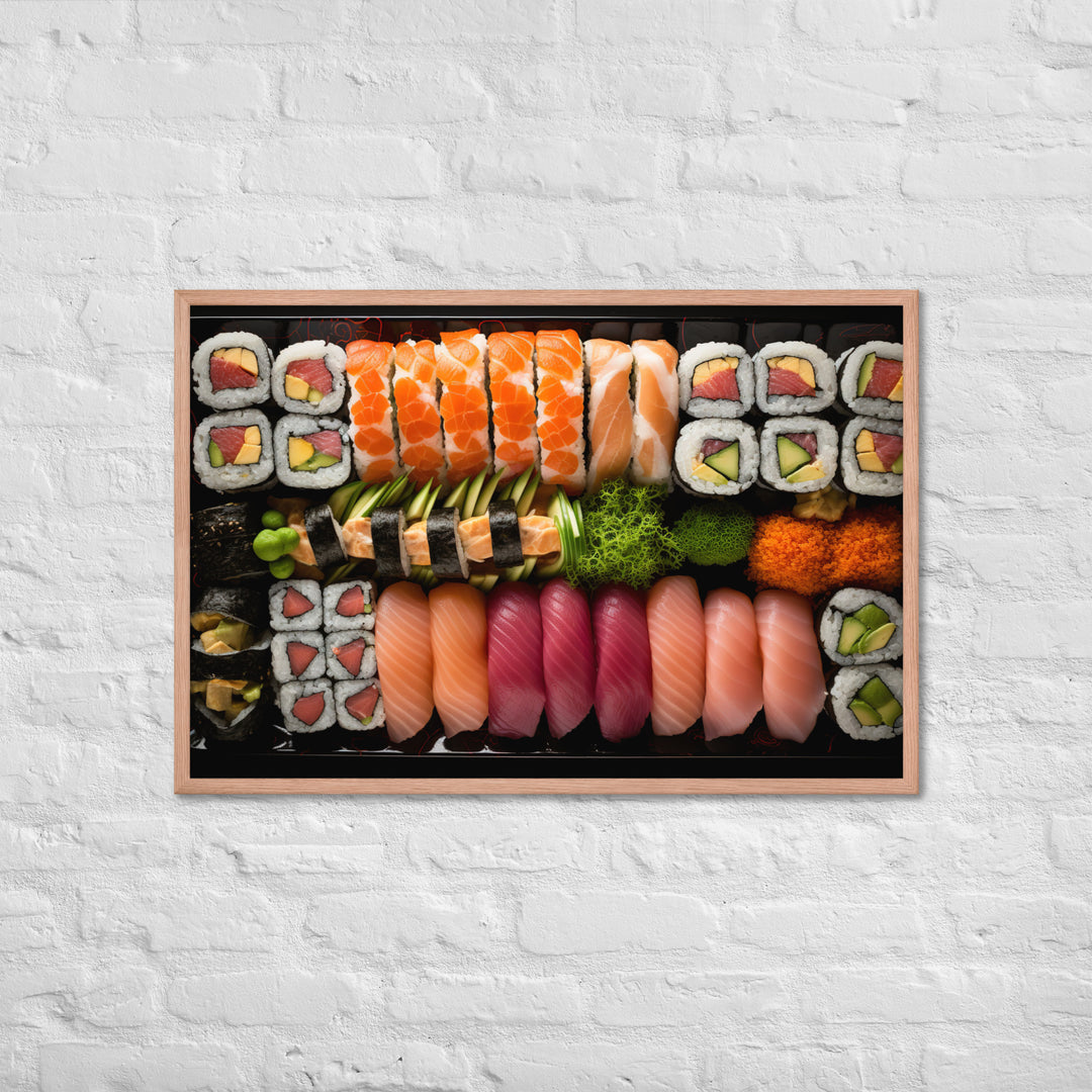 Sushi Platter Framed poster 🤤 from Yumify.AI