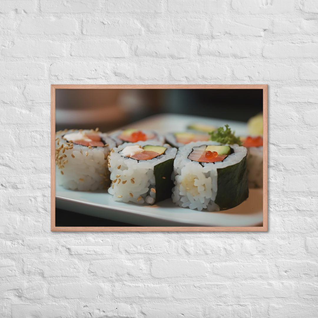 Sushi Framed poster 🤤 from Yumify.AI