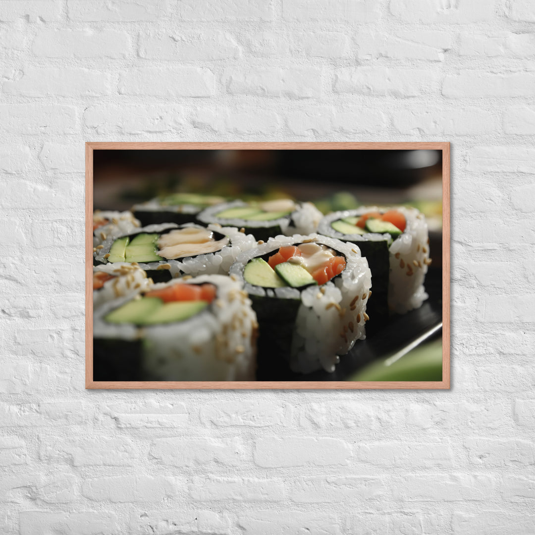 Sushi Framed poster 🤤 from Yumify.AI