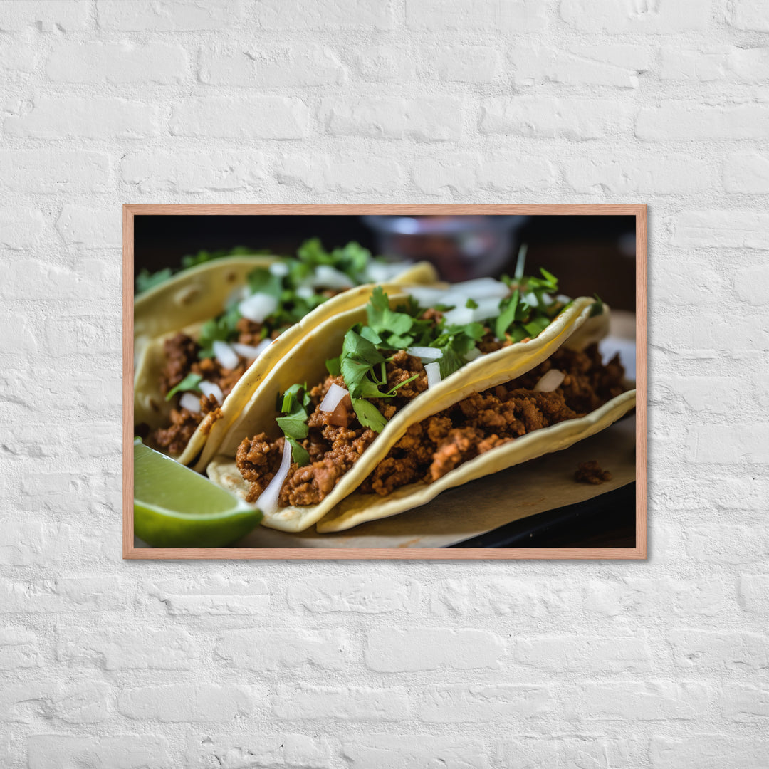 Taco Time Framed poster 🤤 from Yumify.AI