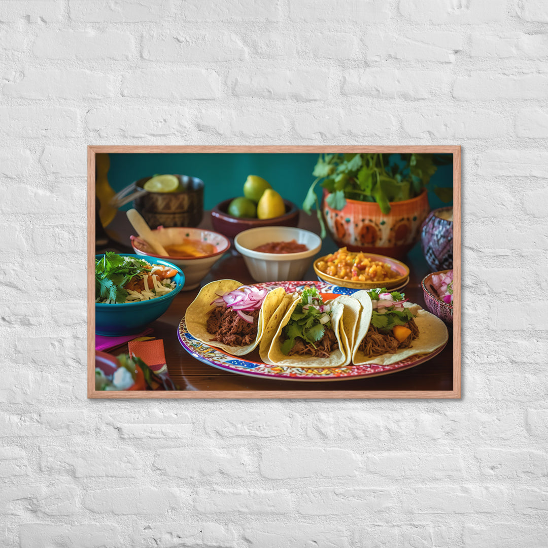 Taco Temptation Framed poster 🤤 from Yumify.AI