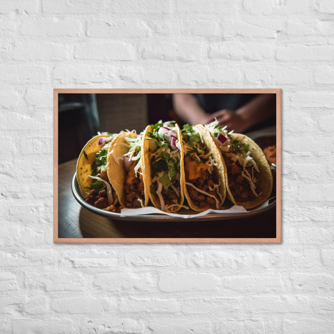 Delicious Tacos Framed poster 🤤 from Yumify.AI