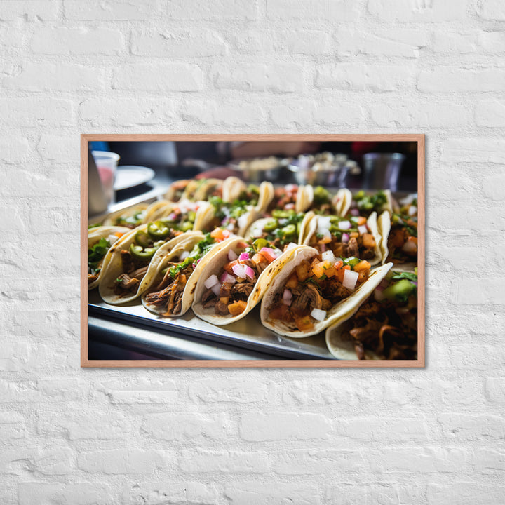 Delicious Tacos Framed poster 🤤 from Yumify.AI