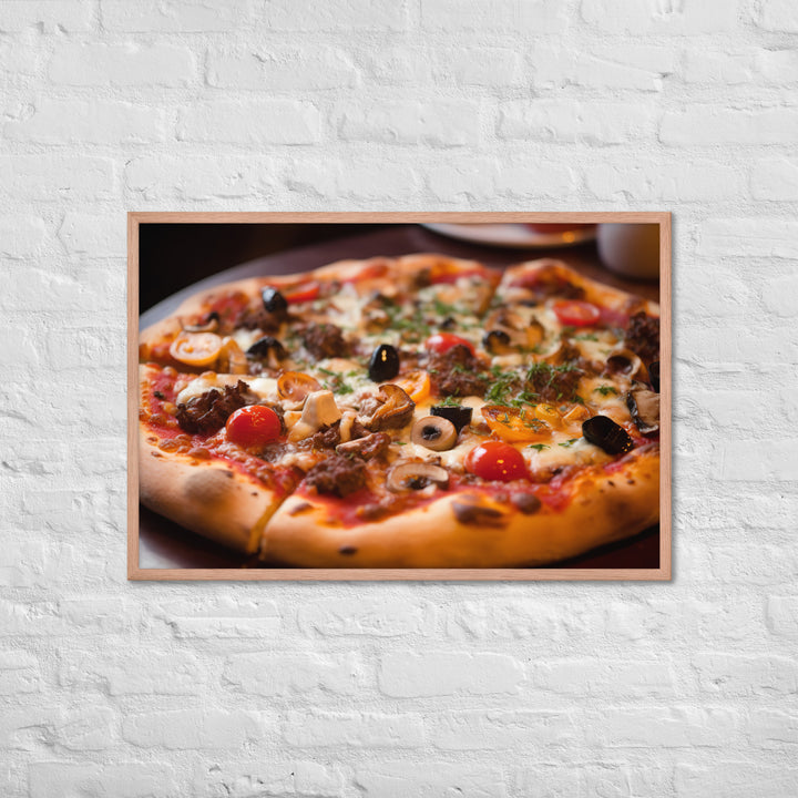 Pizza Framed poster 🤤 from Yumify.AI