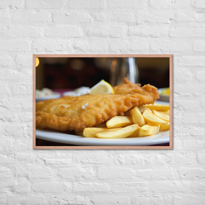 Fish and Chips Framed poster 🤤 from Yumify.AI