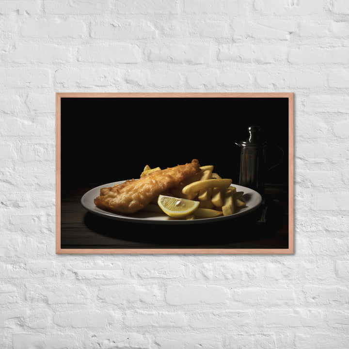 Fish and Chips Framed poster 🤤 from Yumify.AI