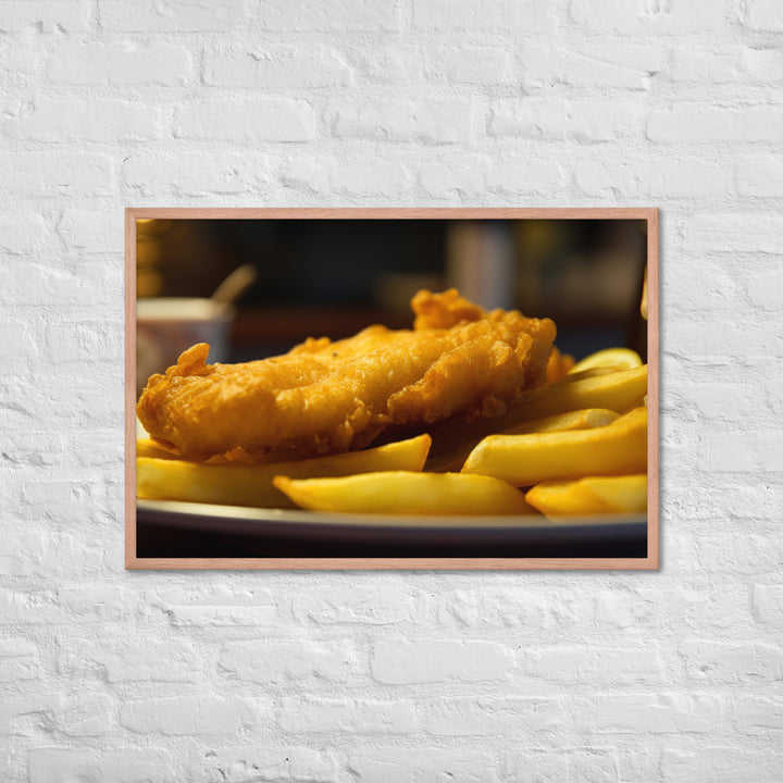 Fish and Chips Framed poster 🤤 from Yumify.AI