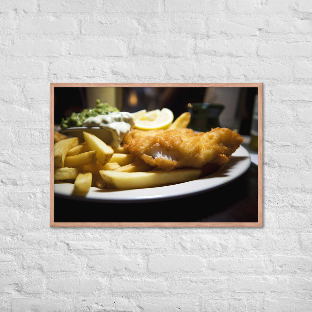 Fish and Chips Framed poster 🤤 from Yumify.AI