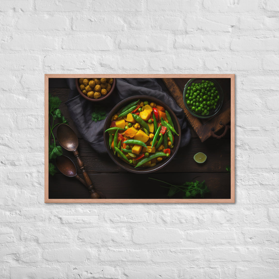 Vegetable Curry Framed poster 🤤 from Yumify.AI