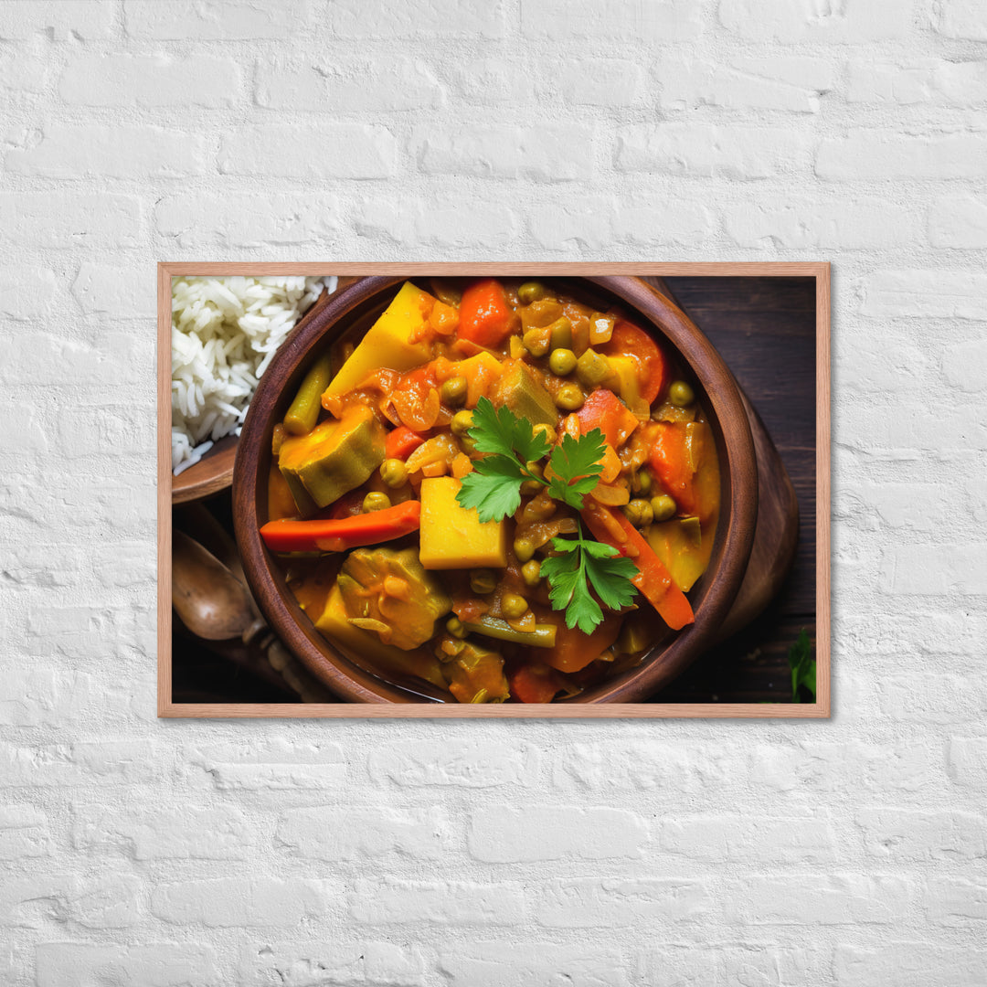 Vegetable Curry Framed poster 🤤 from Yumify.AI